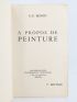 BENITO : A propos de peinture - Signed book, First edition - Edition-Originale.com