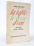 BENJAMIN : La table et le verre d'eau - Libro autografato, Prima edizione - Edition-Originale.com