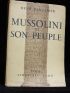 BENJAMIN : Mussolini et son peuple - Libro autografato, Prima edizione - Edition-Originale.com