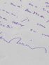 BERAUD : Lettre autographe de prison datée et signée et adressée à sa belle-mère qu'il appelle affectueusement 