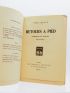 BERAUD : Retours à pied. Impressions de théâtre (1921-1924) - First edition - Edition-Originale.com
