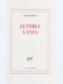 BERGE : Lettres à Yves - Prima edizione - Edition-Originale.com