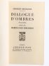 BERNANOS : Dialogues d'ombres suivies de Premiers essais romanesques - First edition - Edition-Originale.com
