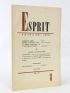 BERNANOS : Esprit. Nouvelle série N°170 de la 18ème année - Prima edizione - Edition-Originale.com