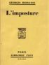 BERNANOS : L'imposture - First edition - Edition-Originale.com