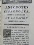 BERTOUX : Anecdotes espagnoles et portugaises - Edition Originale - Edition-Originale.com