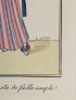 Costumes parisiens. Robe de linon rayé avec petite veste de faille souple (pl.95, Journal des Dames et des Modes, 1913 n°40) - Prima edizione - Edition-Originale.com