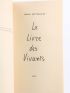 BETTENCOURT : Le Livre des Vivants - Erste Ausgabe - Edition-Originale.com