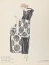 BIANCHINI-FERIER : Loutre et velours imprimé, tissu de Bianchini (Croquis N°II, La Gazette du Bon ton, 1922 n°9) - First edition - Edition-Originale.com