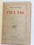 BLANCHOT : Faux pas - Autographe, Edition Originale - Edition-Originale.com