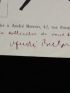 BLANCHOT : Lettre tapuscrite à Breton plus questionnaire signé par Breton - Autographe - Edition-Originale.com