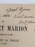 BLEMONT : Le jeu de Robin et Marion - Autographe, Edition Originale - Edition-Originale.com