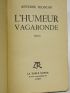 BLONDIN : L'humeur vagabonde - Autographe, Edition Originale - Edition-Originale.com