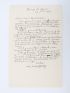 BLOY : Lettre autographe datée et signée à Henri Martineau notamment à propos de la parution de la troisième édition de son Désespéré : 