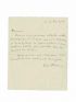 BLUM : Lettre autographe signée adressée à Louis Artus - Signed book, First edition - Edition-Originale.com