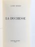 BODARD : La Duchesse - Autographe, Edition Originale - Edition-Originale.com