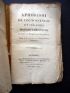 BOERHAAVE : Aphorismi de cognoscendis et curandis morbis chronicis - Edition-Originale.com