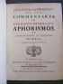 BOERHAAVE : Commentaria in Hermanni Boerhaave Aphorismos de Cognoscendis et Curandis Morbis - Edition-Originale.com