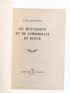 BONNEFOY : Du Mouvement et de l'Immobilité de Douve - Autographe, Edition Originale - Edition-Originale.com