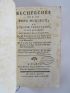 BORDEU : Recherche sur le tissus muqueux , ou l'organe cellulaire, et sur quelques maladies de poitrine [Ensemble] L'usage des eaux de Bareges et du mercure, pour les ecrouelles : ou dissertation sur les tumeurs scrophuleuses - Prima edizione - Edition-Originale.com