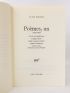 BOSQUET : Poèmes, un (1945-1967) - Autographe, Edition Originale - Edition-Originale.com