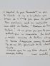 BOUDARD : Bristol manuscrit adressé à son grand ami le journaliste bruxellois, également grand ami et biographe de Georges Brassens, André Tillieu : 