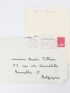 BOUDARD : La deuxième lettre manuscrite adressée par Alphonse Boudard à son grand ami André Tillieu, également grand ami et biographe de Georges Brassens - Libro autografato, Prima edizione - Edition-Originale.com