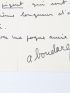 BOUDARD : La deuxième lettre manuscrite adressée par Alphonse Boudard à son grand ami André Tillieu, également grand ami et biographe de Georges Brassens - Autographe, Edition Originale - Edition-Originale.com