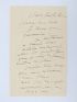 BOURDELLE : Lettre autographe signée adressée à Carlo Rim à propos d'une statue d'Honoré Daumier qu'il sculpte : 