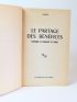 BOURDIEU : Le partage des bénéfices - Autographe, Edition Originale - Edition-Originale.com