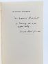 BOURGEADE : Deutsches requiem - Signed book, First edition - Edition-Originale.com