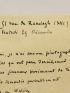 BOURGES : Lettre autographe signée d'Elémir Bourges  - Signed book, First edition - Edition-Originale.com