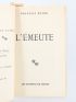 BOYER : L'émeute - Prima edizione - Edition-Originale.com