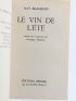 BRADBURY : Le Vin de l'Eté - Erste Ausgabe - Edition-Originale.com