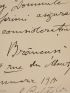 BRANCUSI : Lettre autographe signée adressée au Ministère roumain des cultes - Libro autografato, Prima edizione - Edition-Originale.com