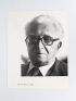 BRAUDEL : Fernand Braudel - Portrait 1 - Autographe, Edition Originale - Edition-Originale.com