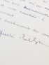 BRETON : Lettre autographe datée et signée à propos d'un règlement qu'il vient de recevoir pour une de ses contributions chez Jean-Jacques Pauvert - Autographe, Edition Originale - Edition-Originale.com