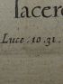 Praetereunt aegrum que sacerdos, atque leuita. (Luce 10.31.). Gravure originale du XVIIe siècle - First edition - Edition-Originale.com