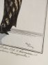 Costumes parisiens. Grand manteau de Loutre. Col d'hermine. Chapeau noir à plume changeante (pl.36, Journal des Dames et des Modes, 1912 n°19) - First edition - Edition-Originale.com