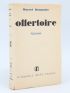 BRUMAIRE : L'offertoire - Signed book, First edition - Edition-Originale.com