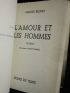 BRUNO : L'amour et les hommes - Signiert, Erste Ausgabe - Edition-Originale.com