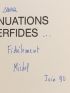 BULTEAU : Insinuations perfides - Signed book, First edition - Edition-Originale.com