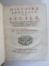 BURIGNY de : Histoire generale de Sicile - First edition - Edition-Originale.com