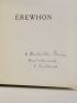BUTLER : Erewhon - Signed book, First edition - Edition-Originale.com