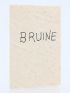 BUTOR : Bruine - Autographe, Edition Originale - Edition-Originale.com