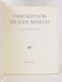 BUTOR : Description de San Marco - Autographe, Edition Originale - Edition-Originale.com