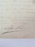 CABANEL : Lettre autographe signée à propos de son plus célèbre tableau : la Naissance de Vénus - Autographe, Edition Originale - Edition-Originale.com