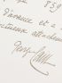 CAIN : Lettre autographe datée et signée concernant un don de trois tableaux fait au musée Carnavalet  - Libro autografato, Prima edizione - Edition-Originale.com