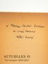 CAMUS : Actuelles II - Chroniques 1948-1953 - Autographe, Edition Originale - Edition-Originale.com