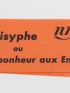 CAMUS : Le Mythe de Sisyphe - Edition Originale - Edition-Originale.com